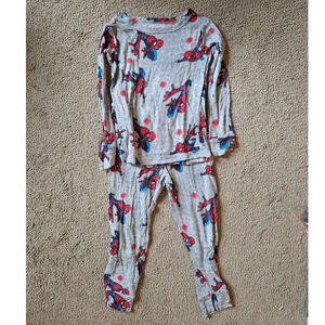 Marvel Spider-Man Gray Web Print Pajama Set Boys 3T